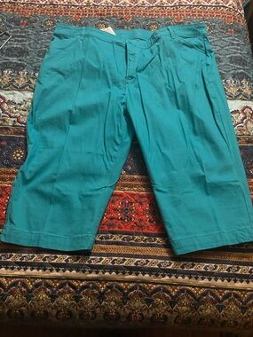 St. John’s Bay women’s 24w turquoise capri pants